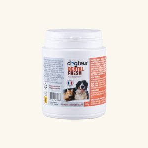 Dogteur Dental Fresh, soin dentaire pour maintenir une bonne hygiène bucco-dentaire chez les chiens et les chats.